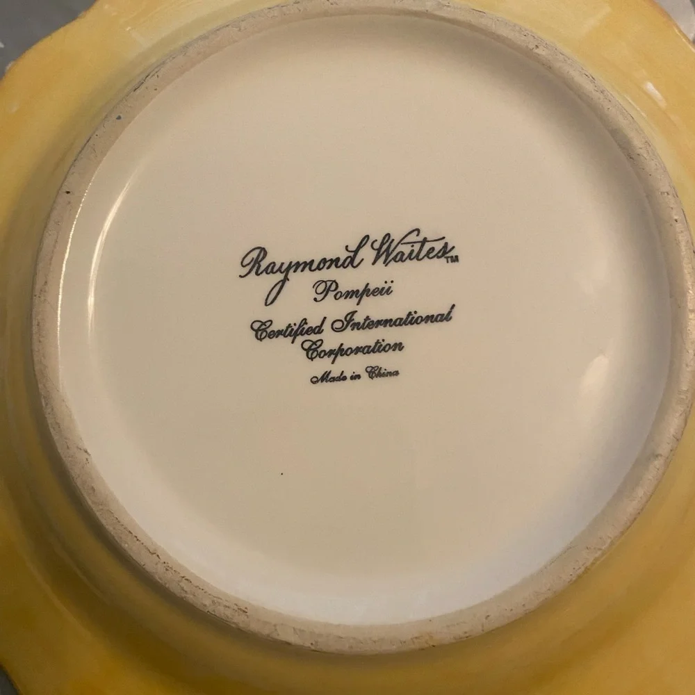 2 Raymond Waites Pompeii Gold ice cream bowls, price is for both